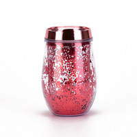 Beeman – tasse en plastique à Double paroi personnalisée, colorée bleue scintillante, tasse à œufs, gobelet pour thé au lait
