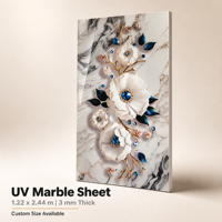 Lámina de PVC con Efecto Mármol, Impermeable, de Alto Brillo, Panel Decorativo para Paredes Interiores