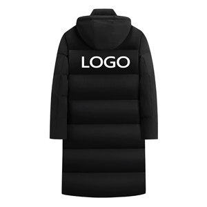 Veste d'hiver pour homme, nouvelle veste en <span class=keywords><strong>duvet</strong></span> ultra-épaisse à cinq couches, résistante au froid extrême à zéro degré, longue, au-dessus du genou, en <span class=keywords><strong>duvet</strong></span> de canard blanc - Product Image 5