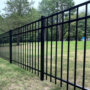 Paneles de Acero Planos para Cercas, Diseño de Rejilla, Venta Directa de Fábrica, Paneles de Acero y Metal con Base Plana para Piscinas, Cercas de Jardín de Hierro y Aluminio para Exteriores - Product Image 6