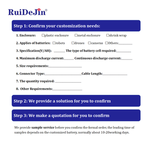 Tùy chỉnh Pin nguyên mẫu Li-ion LiFePO4 NCM Pin 11.1V 12V 14.8V 22.2V 24V 25.9V 29.6V 44.4V cho các thiết bị khác nhau - Product Image 5