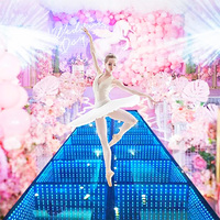 Livraison gratuite en 48H Couverture de piscine Piste de danse avec lumière LED Vinyl Wrap Piste de danse