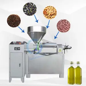 Di alta qualità automatico in acciaio inox pressatura a freddo mini girasole olio di cocco di arachidi macchina pressa