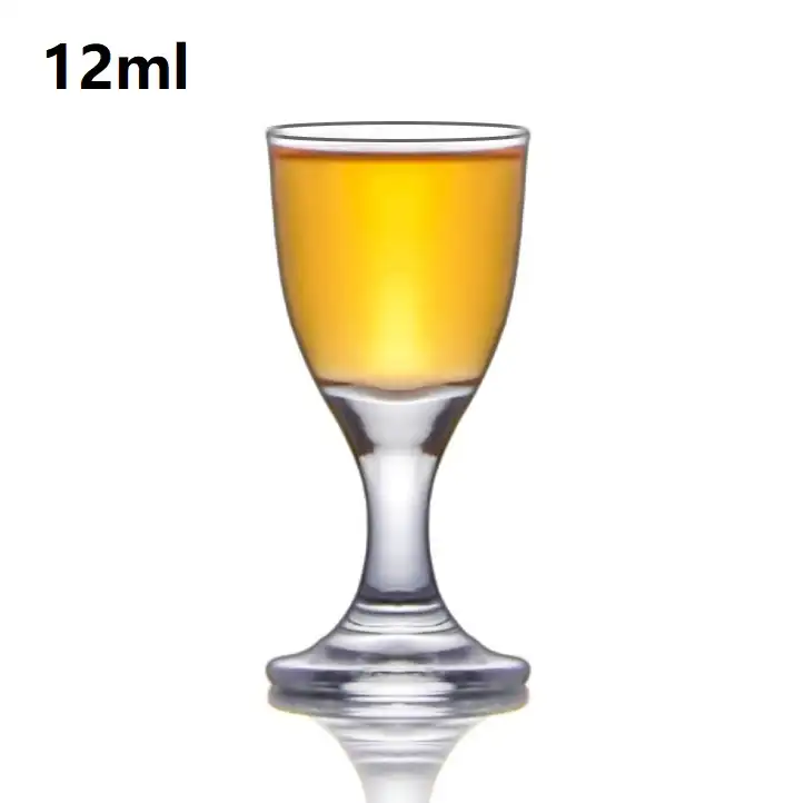 Óculos de vidro sem chumbo, alta qualidade, 12ml, 15ml, bar de vidro, cristal claro, bebidas, álcool, óculos de vinho
