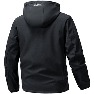 Người Đàn Ông Của Sang Trọng <span class=keywords><strong>Softshell</strong></span> Áo Khoác Cho Mùa Thu Thể Thao Không Thấm Nước Windproof Thoáng Khí Mui Xe Dây Kéo Đóng Cửa In Thiết Kế Cho Đi Bộ Đường Dài - Product Image 6