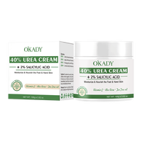OKADY ODM OEM OBM 40% CRÈME D'URÉE + 2% ACIDE SALICYLIQUE Hydrater et Nourrir Crème Pour Le Corps pour Femmes Hommes Pieds et Main Protecteur De Soins De La Peau