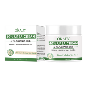 OKADY ODM OEM OBM 40% CRÈME D'URÉE + 2% ACIDE SALICYLIQUE Hydrater <span class=keywords><strong>et</strong></span> Nourrir Crème Pour Le Corps pour Femmes Hommes <span class=keywords><strong>Pieds</strong></span> <span class=keywords><strong>et</strong></span> Main Protecteur De Soins De La Peau - Product Image 1