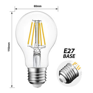<span class=keywords><strong>A60</strong></span> E27 4W 6W <span class=keywords><strong>8W</strong></span> 12W Warmweiß Dimmbare <span class=keywords><strong>LED</strong></span>-Glühlampe - Product Image 2