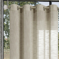 Vente en gros de rideaux transparents imprimés modernes de luxe rideaux occultants personnalisables cantonnières à oeillets de salon gauche/droite biparting
