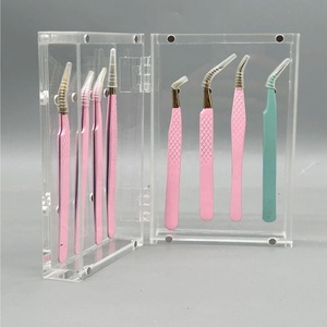 Support <span class=keywords><strong>de</strong></span> rangement pour pinces à épiler en acrylique écologique, présentoir portable pour pinces à épiler, boîte <span class=keywords><strong>de</strong></span> rangement pour pinces à épiler pour extensions <span class=keywords><strong>de</strong></span> <span class=keywords><strong>cils</strong></span> - Product Image 6