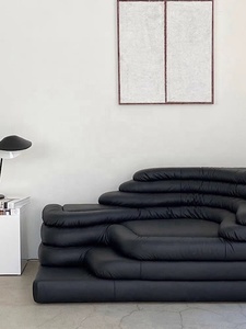 Canapé italien en cuir <span class=keywords><strong>de</strong></span> luxe moderne minimaliste haut <span class=keywords><strong>de</strong></span> gamme Villa salon Art terrasse créative canapé combiné en forme spéciale - Product Image 2