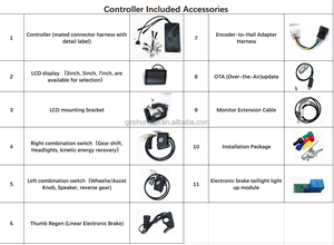 Kit de commande Moxin S801100 pour moto tout-terrain électrique et vélo électrique, capable de réaliser un wheelie automatique avec une puissance de pointe de 80 V 61 kW - Product Image 5