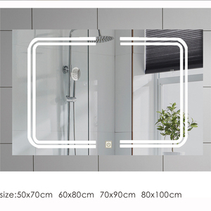 <span class=keywords><strong>Miroir</strong></span> mural d'appartement Anti-buée, <span class=keywords><strong>miroir</strong></span> de maquillage rétro-éclairé avec lumières Led, espace <span class=keywords><strong>chauffant</strong></span> pour courtoisie, magasin de vêtements - Product Image 6