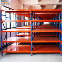 Étagères métalliques robustes standard Q235, rayonnages de stockage, rayonnages à palettes, revêtement en poudre anti-corrosion, usage industriel