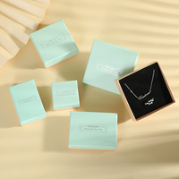 Boîte cadeau de luxe pour bijoux avec doublure en éponge, boîte à montre, boîtes en papier deux pièces, boîte à bagues avec sac d'emballage, cadeaux personnalisés