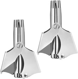 Silver Alloy Personal Care Nose Hair Trimmer <b>Head</b> Practical Artifact Scissors for Hand Trimming for Household Car Garage Use - Product Image 1