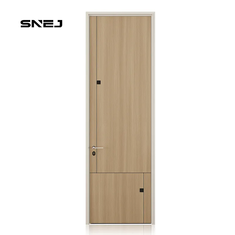 Porte interne di fascia alta moderne in legno massiccio con isolamento acustico e finitura superficiale per appartamenti e ville