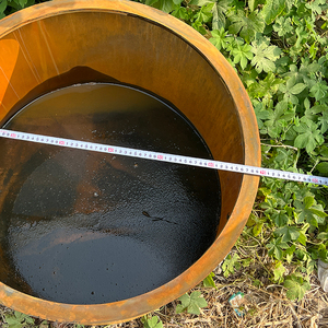 Vòng corten thép nhà máy chậu lớn kim loại mộc mạc vườn trồng - Product Image 6