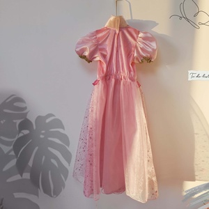 Nueva llegada Pretty Girl Snow Queen vestido niños elegante Rosa Elsa vestido Cosplay disfraz <span class=keywords><strong>para</strong></span> niñas - Product Image 4