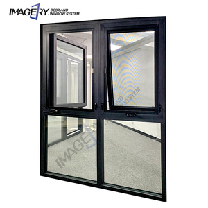Fenêtres de maison en aluminium imperméables à ouverture vers l'extérieur, petites fenêtres extérieures, auvent en verre pour fenêtres de maison résidentielle - Product Image 3
