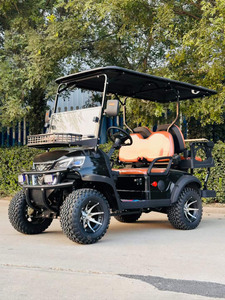 Chariots de golf 7 places à vendre, avec pneus d'essieu avant électriques, batterie Kenda 36V, pack de batteries lithium 36V de Chine, modèle populaire. - Product Image 3