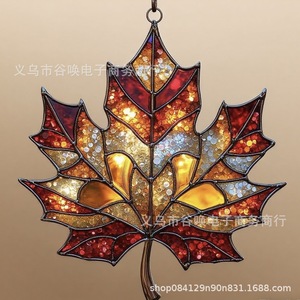 Attrape-soleil en acrylique en forme d'érable d'automne, décoration artistique, cadeau pour Thanksgiving, décoration de la maison - Product Image 5