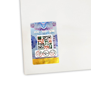 Etiqueta de embalaje autoadhesiva, sistema de verificación auténtica, láser personalizado, código Qr 3D, etiqueta adhesiva anti-falsas con hilo de seguridad - Product Image 5