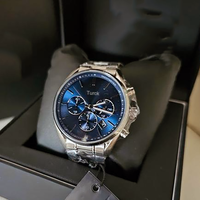 Turck Jam Tangan Pria Sport Bisnis Mewah Kuarsa Asli Kualitas Tinggi Baru Jam Tangan Chronograph Modis Baja Tahan Karat 22Mm 100M