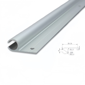 57786 # Perfil de Extrusió<span class=keywords><strong>n</strong></span> de Aluminio para Toldo de Autocaravanas y Caravanas, <span class=keywords><strong>1</strong></span>.2 mm de Grosor, 6 Orificios de Montaje - Product Image 1