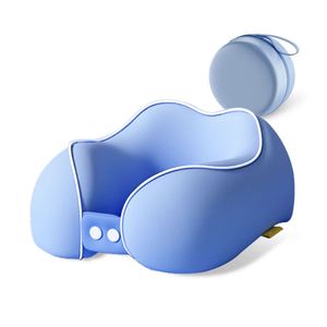 Oreiller de voyage ergonomique en mousse à mémoire de forme souple personnalisable en forme de U, portable, à récupération lente, pour promotions professionnelles - Product Image 3