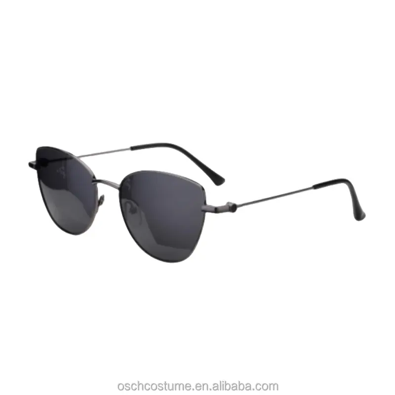 ODM OEM Gafas de Sol de metal delgado Diseño personalizado Ce Polarizado de acero inoxidable Gafas de sol en stock listas para enviar