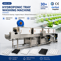 Commerciële landbouw plastic zaaitraywasser groenteteelt plantenbak wasmachine