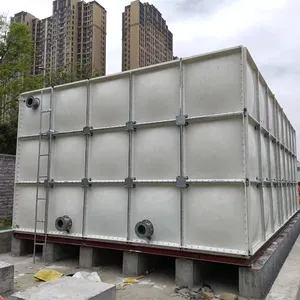 حجم مخصص لسهولة الصيانة وإدارة خزان تخزين المياه من الألياف الزجاجية خزان تخزين المياه