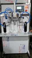 Machine de remplissage automatique de liquides en bouteille semi-automatique, prix de la machine, machine de remplissage à 4 têtes, machine d'emballage pour petites entreprises