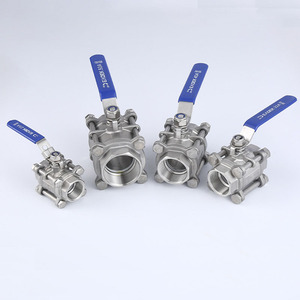 บอลวาล์วสแตนเลส 3 ชิ้น ขนาด 1/2 นิ้ว แบบเกลียว สำหรับควบคุมท่อน้ำ - Product Image 1