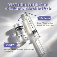 Sérum Ampoule Coréen PDRN Exosome pour Soin de la Peau à Domicile – Kit de Microneedling Lyophilisé Raffermissant, Hydratant et Anti-Rides pour le Visage