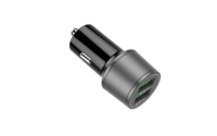 Accessoires de voiture chargeurs électroniques 48w qc3.0 deux ports usb type-c adaptateur de chargeur de voiture avec lumière led pour iphone tablette ordinateur portable