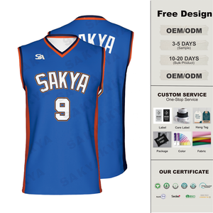 Maglia Bryant di Alta Qualità all'Ingrosso, Uniforme da <span class=keywords><strong>Basket</strong></span> Bestseller per Tutte le Squadre con Logo Personalizzato Stampato in Sublimazione - Product Image 1