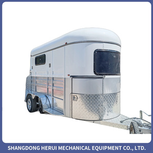 Remolque de Alta Gama para Dos Caballos con Carga Recta y Armario Lateral, para Transporte Equino Estándar Europeo - Product Image 3