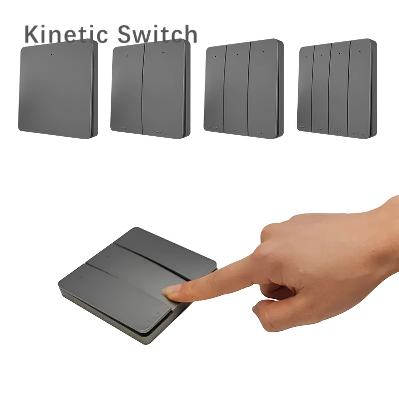 Self-powered wireless smart dimming lighting Kinetic energy switch Kit timing function IP65 waterproof