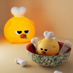 ไฟกลางคืนซิลิโคนรูปการ์ตูนสุนัขน่ารักโคมไฟข้างเตียงสำหรับเด็ก USB ไฟเซ็นเซอร์แบบสัมผัสเสียบปลั๊กออกแบบใหม่สำหรับใช้ในบ้าน - Product Image 6