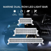 Barres lumineuses LED marines Aurora IP69 blanches 4 pouces 6 pouces 10 pouces 20 pouces 30 pouces 40 pouces 50 pouces, lumière ambrée pour camion, barre lumineuse LED double rangée pour marine