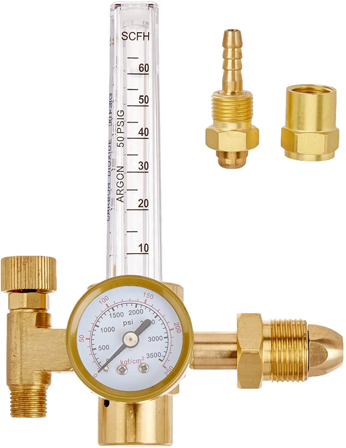 191 Argon Full Brass Regulator Flow Meter Gas Regulators Flowmeter Welding Regulator