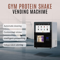 Mesin Penjual Protein Shake Otomatis Penuh Berkualitas Tinggi untuk Gym, Layar Sentuh 18.5 inci, Wi-Fi 4G LTE GS801 Card