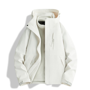 Chaqueta Cortavientos de Forro <span class=keywords><strong>Polar</strong></span> Tres en Uno Unisex Aoyema, Estilo con <span class=keywords><strong>Capucha</strong></span>, MOQ 1 Pieza, Logotipo Personalizado, Chaqueta Cálida y Resistente al Viento - Product Image 5
