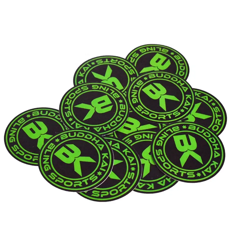 China Manufacturer Custom Adhesive Printed Glow In The Dark Logo Label Sticker for Clothing