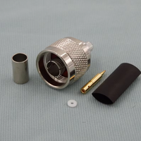 Câble LMR240 personnalisé, antenne IP67, fil électrique étanche, connecteur coaxial RF de type N mâle à sertir