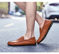 Nouveautés : Mocassins de Conduite pour Hommes en Cuir Véritable Premium avec Semelles Souples, Faible MOQ