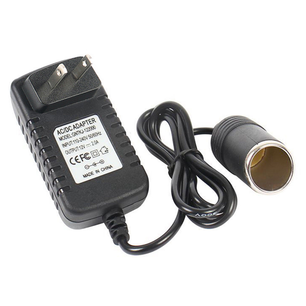 12v cigarette lighter plug to mains 220V Mains Plug to 12V Socket Adapter Converter for US/EU/UK