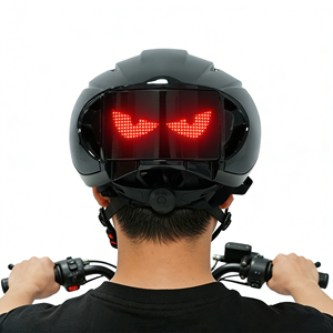 Écran LED de sécurité pour casque de vélo et moto, avec contrôle programmable via application, affichage de freinage et alerte clignotante - Product Image 1